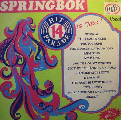 Springbok Hit Parade vol 14 Lp record