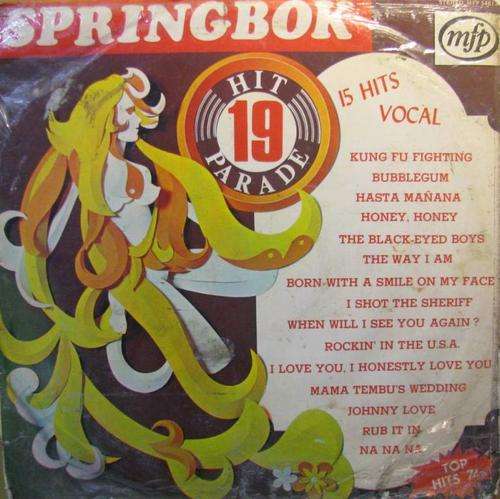 Springbok Hit Parade vol 19 Lp record