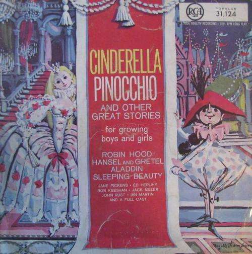 Cinderella Pinocchio and other great stories Children LP Record