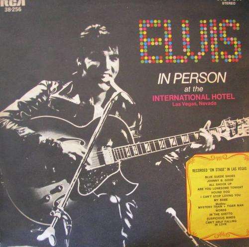 Elvis Presley - In Person at International Hotel Las Vegas Nevada - Ex LP Record
