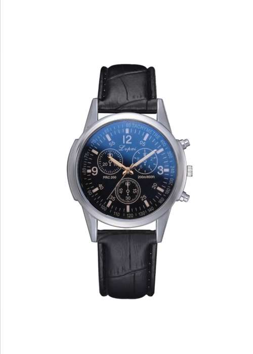 Fashion Mens Metal Leather Strap Watches Male Casual Military Quartz Wristwatch