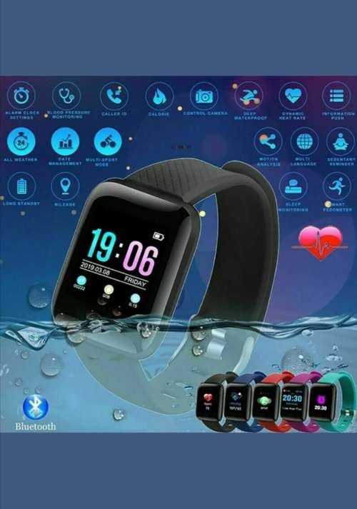 Bluetooth Fitness smart watch - black only