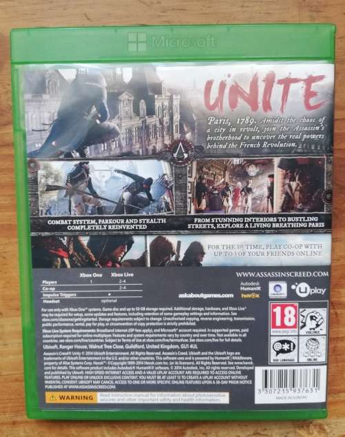Assassins Creed Unity, Xbox One