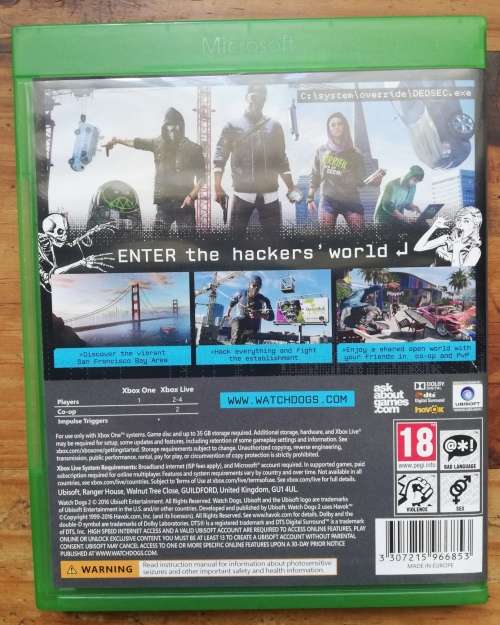 Watch Dogs 2, Xbox One