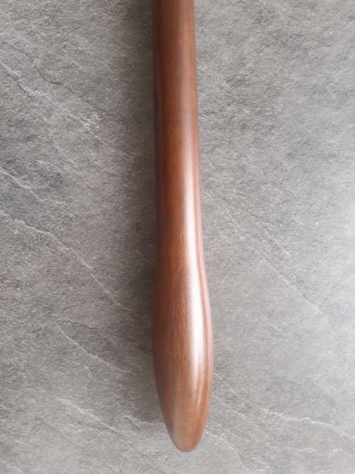 Imbuia wood and genuine leather whip.