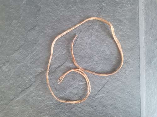 Imbuia wood and genuine leather whip.