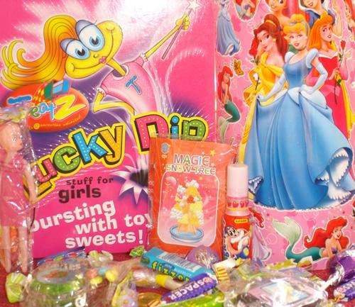 Girls Lucky Dip Box BURSTING with loads of TOYS and Candy