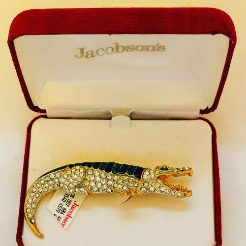 WONDERFUL DESIGNER JACOBSONS CROCODILE BROOCH