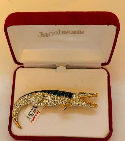 WONDERFUL DESIGNER JACOBSONS CROCODILE BROOCH