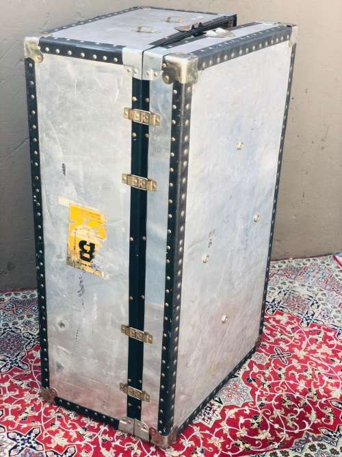 OLD METAL TRUNK