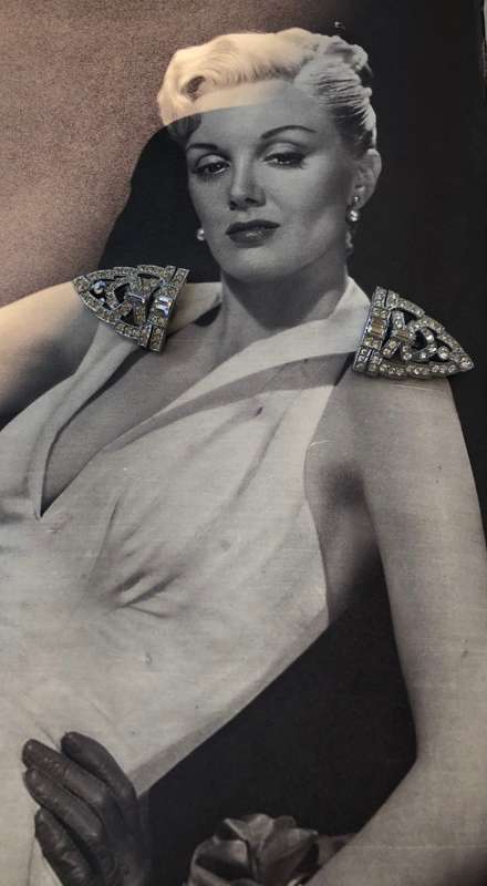 ART DECO DRESS CLIP/ BROOCH