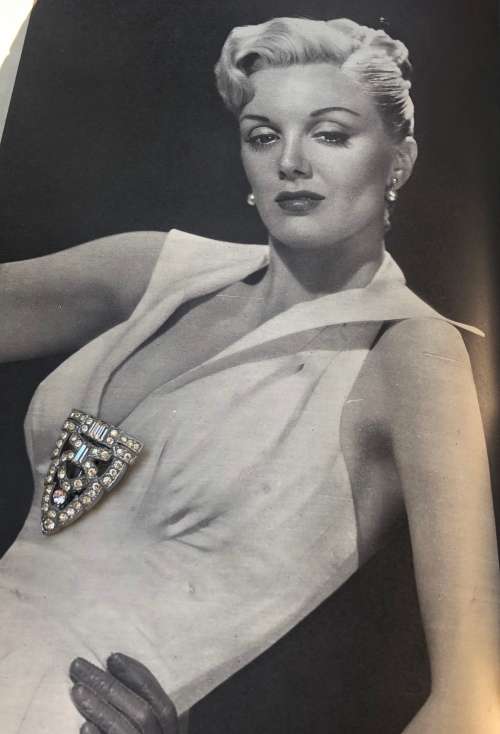 ART DECO DRESS CLIP/ BROOCH