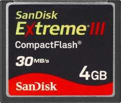 Sandisk Extreme 3 Compact flash 4 gb
