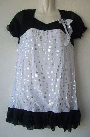 Adorable Polka Dots Top- Fits sizes 36