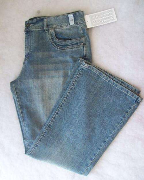 Bootleg Denim Jeans - size 38