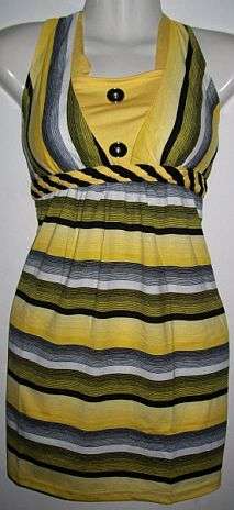 Striped Yellow Top  - size: 34/36