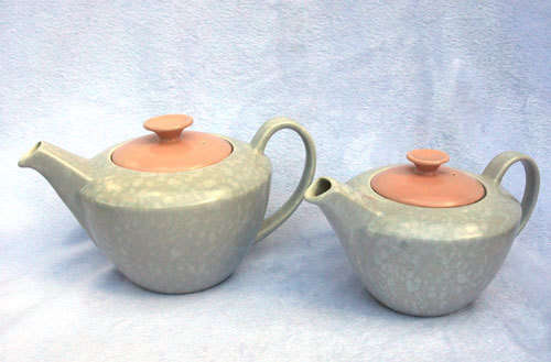 25 Piece Part Poole Tea/Coffee Set - Peach Bloom & Seagull (1950's-1968)