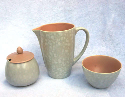 25 Piece Part Poole Tea/Coffee Set - Peach Bloom & Seagull (1950's-1968)