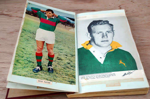 RUGBY SCRAPBOOK SPRINGBOKS 1950's - 1960's