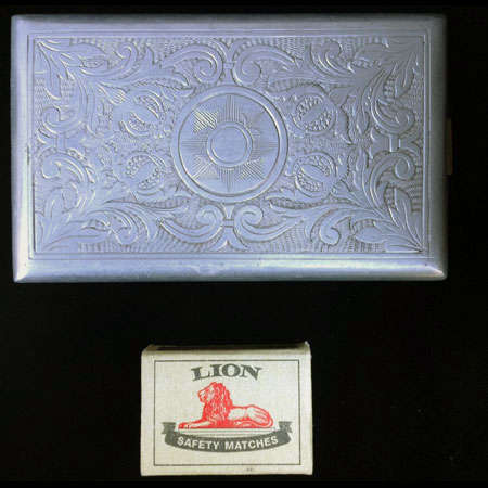with a match box