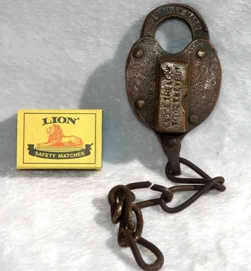 Unusual copper padlock