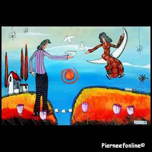 HARRY ERASMUS (b 1961). Listed S A Artist. Title OFFERING. Original Acrylic. 600 x 900 mm. Unframed.