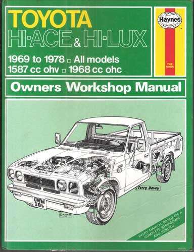 TOYOTA HI-ACE & HI-LUX. Haynes Owners Workshop Manual.