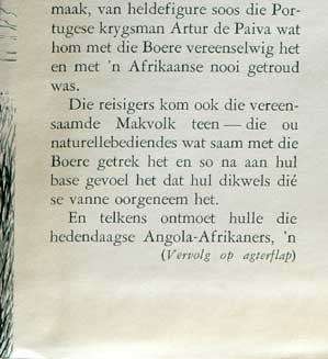 'N SWERWER OP DIE SONPAD -- W.A. de Klerk