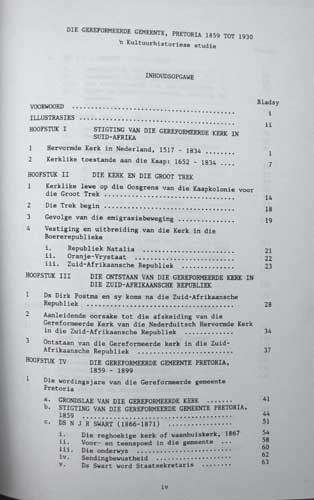 DIE GEREFORMEERDE GEMEENTE PRETORIA 1859 TOT 1930 'n Kultuurhistoriese studie - H Turkstra--
