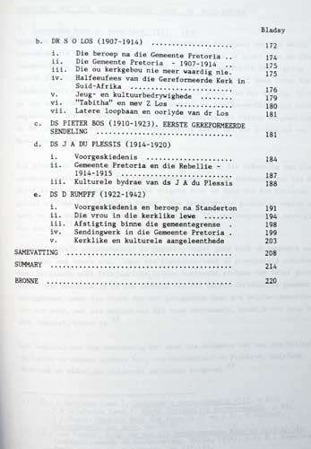 DIE GEREFORMEERDE GEMEENTE PRETORIA 1859 TOT 1930 'n Kultuurhistoriese studie - H Turkstra--
