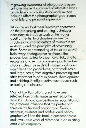 MONOCHROME DARKROOM PRACTICE & BUILDING A HOME DARKROOM -- Jack H Coote