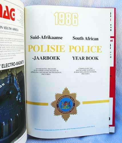 SAP Jaarboek 1986  (presented to CAF Luit-Gen D.J. Earp)