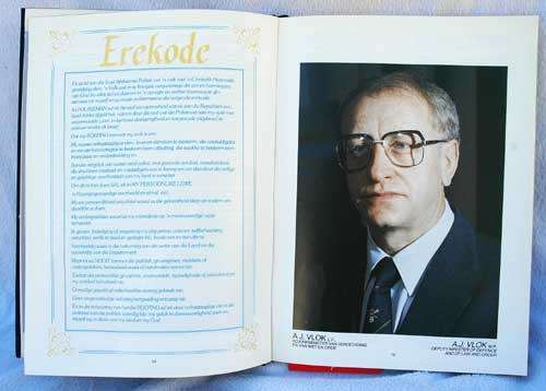 SAP Jaarboek 1986  (presented to CAF Luit-Gen D.J. Earp)