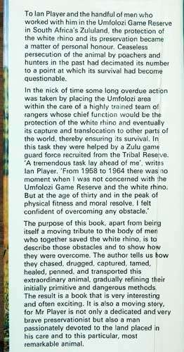 THE WHITE RHINO SAGA -- Ian Player