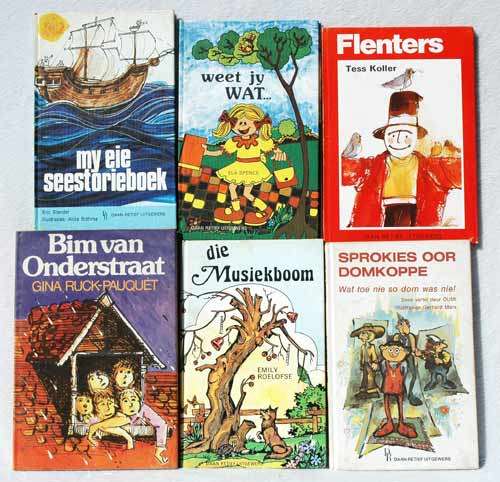 6 x AFRIKAANS KINDERBOEKE