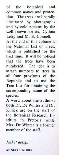 Sixty-Six Transvaal Trees -- B. de Winter, Mayda de Winter, D.J.B. Killick