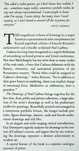 The Drawings of Paul Cadmus -- Guy Davenport