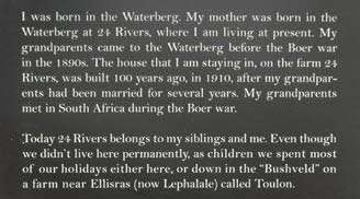 Pioneers  of the Waterberg a Photographic Journey -- Elizabeth Hunter