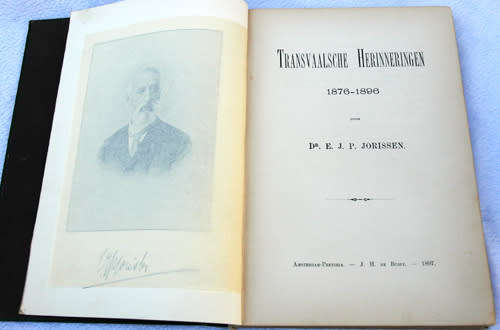 TRANSVAALSCHE HERINNERINGEN 1876 - 1896 -- Dr. E.J.P. Jorissen