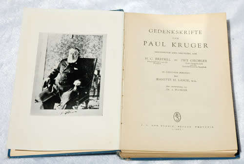 Die Gedenkskrifte van Paul Kruger -- H.C. Bredell, P.Grobler, & Jeanette M. Lange
