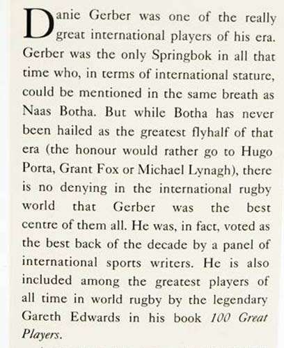 Maestro of the Midfield: Danie Gerber -- Chris Schoeman