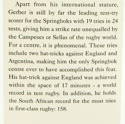 Maestro of the Midfield: Danie Gerber -- Chris Schoeman
