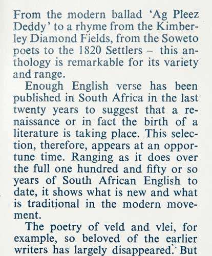 A New Book of South African Verse -- Guy Butler, Chris Mann