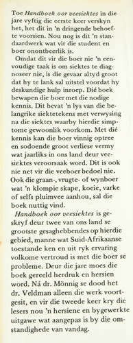HANDBOEK OOR VEESIEKTES -- Monnig en Veldman