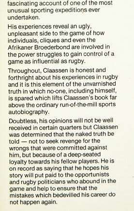 WYNAND CLAASSEN --More than just Rugby- Wynand Claassen