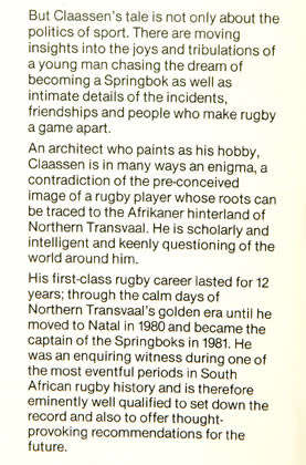 WYNAND CLAASSEN --More than just Rugby- Wynand Claassen