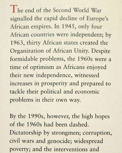 AFRICA  - A MODERN HISTORY -- Guy Arnold (hardcover)
