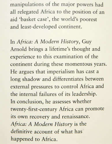 AFRICA  - A MODERN HISTORY -- Guy Arnold (hardcover)
