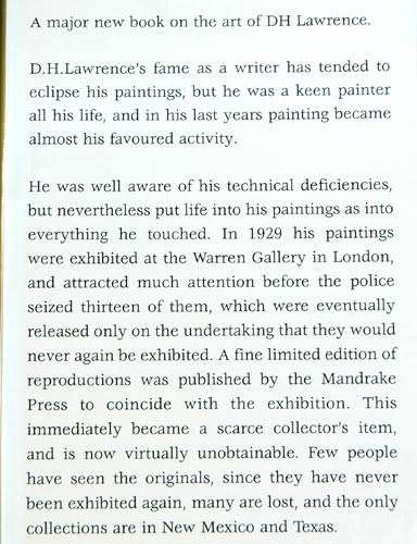 D H Lawrence's Paintings -- Keith Sagar