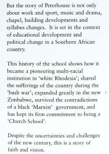A School in Africa : Peterhouse Education in Rhodesia and Zimbabwe 1955-2005 -- Alan Megahey